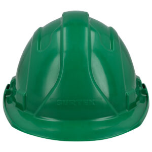 Casco de seguridad con ajuste de intervalos de 4 puntos, color verde Surtek