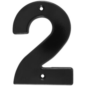 Número 2 bold 4" negro Lock