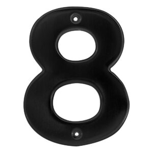 Número 8 bold 4" negro Lock