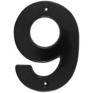 Número 9 bold 4" negro Lock