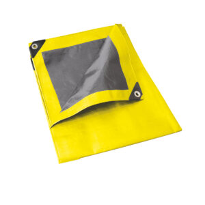 Lona de polietileno color amarillo con fondo plata, 3 x 3 m Foy