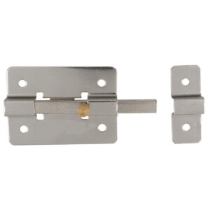 Pasador de sobreponer de barra cromo brillante 8 cm Lock